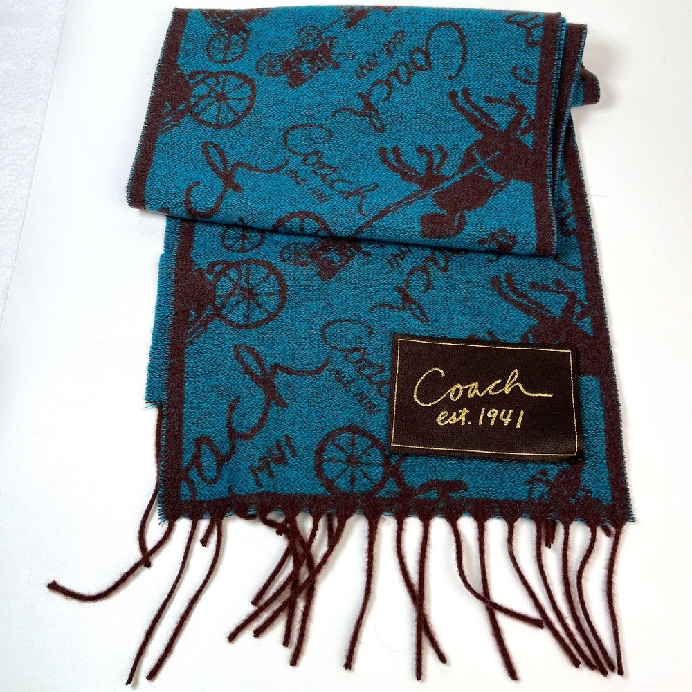 Coach cashmere scarf